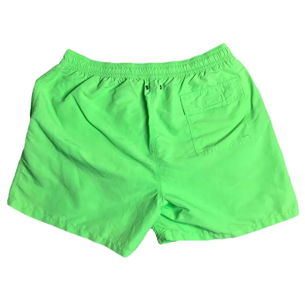 Polo Ralph Lauren Swim Trunks Mens XXL Neon Green Mesh‎ Lined Drawstring Beach